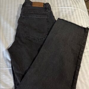 Madewell Women's Black Straight Leg Jeans